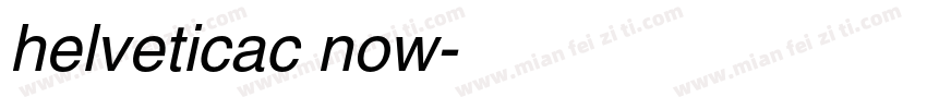 helveticac now字体转换